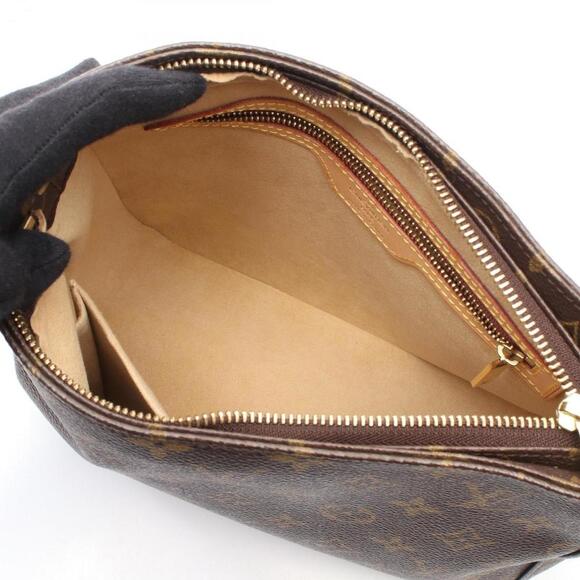 LOUIS VUITTON Brown Monogram Leather Looping MM Shoulder Bag - Picture 4 of 9